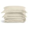 Rich Home Luxury 1 Piece Ivory Duvet Cover Size Super King 120x120 Ultra Soft Bedding Zipper Clouser Duvet Cover view 1