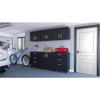 FM FURNITURE Keene 6 Piece Garage Set Black Engineered Wood view 2