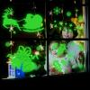 Glow-in-The-Dark Christmas Decoration Snowflake Window Sticker Shop Window Sticker Wall Sticker Glass Sticker view 3