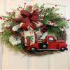 Christmas Red Truck Christmas Garland Farmhouse Red Truck Garland Christmas Decoration Winter Garland view 1
