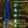 TECEUM Rope  90 Feet x 3/8 Inch (10mm)  Blue  Strong All-Purpose Utility Rope  Camping, Crafting, Flag Pole, Indoor & Outdoor  Polypropylene Nylon Poly Lightweight Diamond Braided Cord view 4