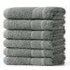 Aibaser Hand Towels-16x30inch - Lightweight and Highly Absorbent Hand Towels for Bathroom, Travel, Gym, Shower and Spa (Grey) view 1