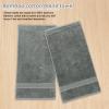 Aibaser Hand Towels-16x30inch - Lightweight and Highly Absorbent Hand Towels for Bathroom, Travel, Gym, Shower and Spa (Grey) view 4