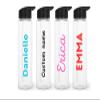 Personalized Water Bottle, Custom Water Bottle with Straw, custom name sport,Flip Up Straw-Clear Water Bottle,Bridesmaid,24oz view 1