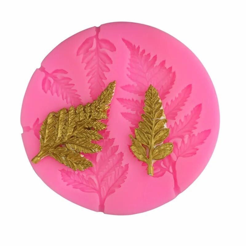 A Variety Of Leaf Fern Leaf Shape Silicone Mold Chocolate Flip Sugar Baking Mold Gypsum Ornament Decorative Soap Mold