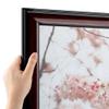 ArtToFrames 12x46 Inch Brown Picture Frame, This 1.63 Inch Custom Wood Poster Frame is Honors Mahogany with Black, Great for Your Art or Photos - Comes with Economy Acrylic view 1