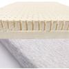 2 Inch Dual Zone Organic Latex Mattress Topper with Heather Grey Zippered Cover with (Twin, Soft & Firm), GOTS & GOLS Certified, Back Pain Support, Pressure Point Relief, Breathable & Cooling view 1