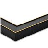 ArtToFrames 8x30 Inch Black Picture Frame, This 1.75 Inch Custom Wood Poster Frame is Honors Black with Gold - Comes with Foam Backing 3/16 inch and Regular Acrylic (FBPLD11149-8x30) view 2
