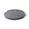 BAU CASA Concrete Matter Tray (Circular Large, Black Concrete with White Terrazzo ) view 1