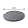 BAU CASA Concrete Matter Tray (Circular Large, Black Concrete with White Terrazzo ) view 2