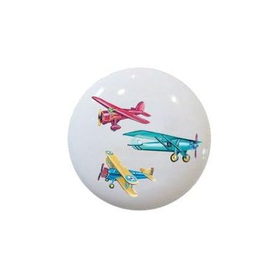 Airplanes Vintage-look Aircraft Planes on 1.5" DECORATIVE Glossy CERAMIC Dresser Drawer PULLS Cabinet Cupboard KNOBS (07)