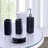 Bathroom Countertop Accesory Set 4 Piece Solid Ceramic (Black Night) view 1