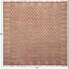 12x15 Cotton Area Rugs for Living Room Kilim Rug Flatweave Carpet Handmade Boho Maroon Beige Bordered Design Thick 0.19" Cotton Hand Block Printed Easy Washable Indoor Outdoor Use Hall Room view 3