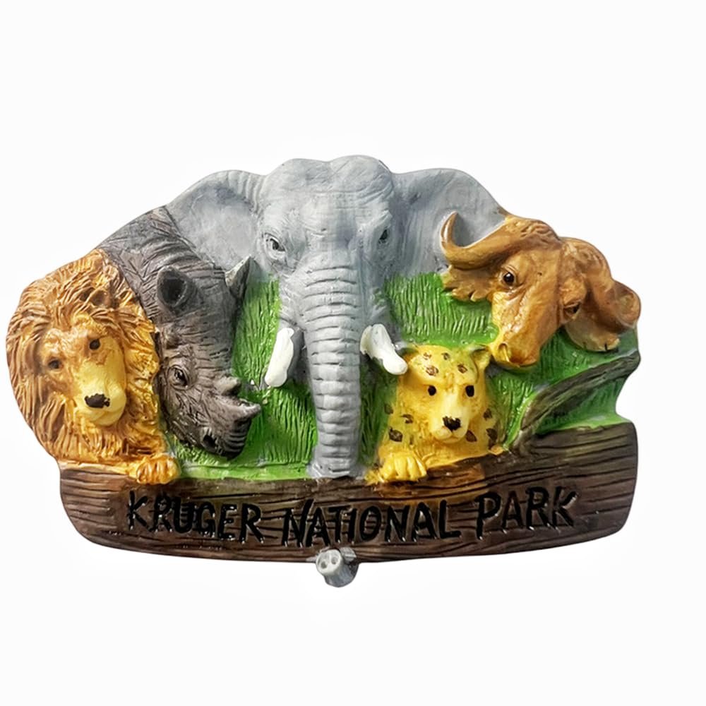 3D Kruger National Park South Africa Fridge Magnet Travel Souvenir Refrigerator Decoration Magnetic Sticker Hand Painted Craft