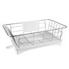 JYARZ Space Saving Dish Rack 304 Stainless Steel Dish Drain Rack Multi-Function Kitchen Tray for Kitchen Countertop Dish Drying Rack (Color : White, Size : 42 * 28 * 14.5cm) view 1