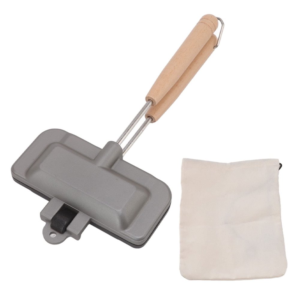 Breakfast Sandwich Maker, Grilled Sandwich Maker Pan,Campfire Nonstick Sandwich Maker, Double Sided Frying Pan for Home, Kitchen, Coffee Shop, Restaurant