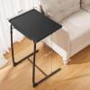 Adjustable TV Tray Table  TV Dinner Tray On Bed & Sofa, with 6 Height & 3 Tilt Angle & Cup Holder for Bed & Couch (Color : Black) view 3