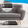 Adjustable TV Tray Table  TV Dinner Tray On Bed & Sofa, with 6 Height & 3 Tilt Angle & Cup Holder for Bed & Couch (Color : Black) view 4