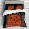 REALIN Cartoon Basketball Shoot Bedding Basketball Sports Duvet Cover Set Girl Boy Kids Bed Sets 2/3/4PCS Quilt Covers/Sheets/Pillow Shams,Twin/Full/Queen/King (C,Full-200x229cm-4PCS) view 1