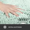 Yeaban Spa Blue Bathroom Rugs  Thick Chenille Bath Mats | Absorbent and Washable Bath Rug Non-Slip, Plush Rugs for Bathroom Floor, Shower, Sink - 26" x 44" view 2