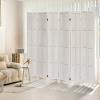 ALeesing 6 Panel Room Divider, 5.6Ft Wood Room Dividers and Folding Privacy Screens, Room Divider Wall Freestanding Room Partitions, Room Dividers Screen for Home Office Bedroom, White view 1