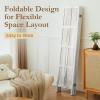 ALeesing 6 Panel Room Divider, 5.6Ft Wood Room Dividers and Folding Privacy Screens, Room Divider Wall Freestanding Room Partitions, Room Dividers Screen for Home Office Bedroom, White view 4