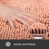 Yeaban Bathroom Rugs Sets 2 Piece  Thick Chenille Bath Mats | Absorbent and Washable Bath Rug Non-Slip, Soft Rugs for Bathroom, Shower, Sink - 20" x 32"+24" x 36", Dusty Pink view 2