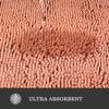 Yeaban Bathroom Rugs Sets 2 Piece  Thick Chenille Bath Mats | Absorbent and Washable Bath Rug Non-Slip, Soft Rugs for Bathroom, Shower, Sink - 20" x 32"+24" x 36", Dusty Pink view 4