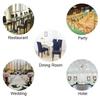 DLMWELL Stretch Chair Covers Slipcovers Set of 4 Navy Blue Stretchable Dining Chair Slipcover Washable Removable for Kitchen,Hotel,Restaurant view 3