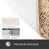 Yeaban Ivory Cream Bathroom Rugs  Thick Chenille Bath Mats | Absorbent and Washable Bath Rug Non-Slip, Plush Rugs for Bathroom, Shower, Sink - 24" x 36" view 3