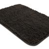 Yeaban Chocolate Brown Bathroom Rugs  Thick Chenille Bath Mats | Absorbent and Washable Bath Rug Non-Slip, Plush Rugs for Bathroom, Shower, Sink - 26" x 44" view 1