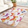 Butterfly Rug & Home Decor - 5x7 Rug, Girls Rugs for Living Room Bedroom, Butterflies Carpet, Washable Non Slip Soft Low Pile Indoor Area Rug & Room Decor view 1