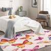 Butterfly Rug & Home Decor - 5x7 Rug, Girls Rugs for Living Room Bedroom, Butterflies Carpet, Washable Non Slip Soft Low Pile Indoor Area Rug & Room Decor view 2