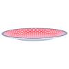 9 Inch Polka Dot Checkered Salad Plates, Melamine Resin Dessert Plate Round Scratch Resistant Serving Platter Decorative Dinner Plate(#4) view 2