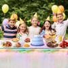 8 Pack Disposable Plastic Table Cloth for Parties Plastic Table Cloth Disposable Rectangle Table Covers for Wedding Birthday Baby Shower First Communion Decorations Birthday Disco Bachelorette Bridal view 4