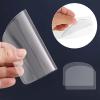 15 Pcs Cake Smoother Cake Cream Scraper Transparent Plastic Scraper Tool, Flexible Plastic Cake Scraper Smoother, Cake Smoother Scraper for Bread Pastry Baking Tool view 2