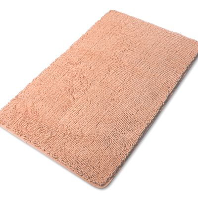Yeaban Large Bathroom Rug 30"x50" Thick Chenille Long Bath Mat | Absorbent and Washable Bath Rug Non-Slip, Soft Runner Rug for Bathroom, Shower, Sink - (Dusty Pink)