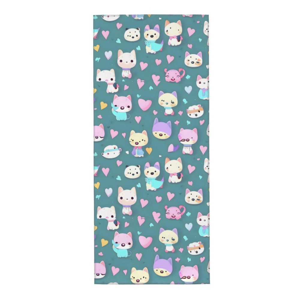 MYGANN Cute Little Fox Skin-Friendly Absorbent Towel 12x27.5in,for Bathroom Swimming Travel Gym Personal Cleaning