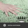 Yeaban Sea Foam Bathroom Rugs  Thick Chenille Bath Mats | Absorbent and Washable Bath Rug Non-Slip, Plush Rugs for Bathroom, Kitchen, Shower, Sink - 17" x 24" view 2