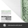 Yeaban Sea Foam Bathroom Rugs  Thick Chenille Bath Mats | Absorbent and Washable Bath Rug Non-Slip, Plush Rugs for Bathroom, Kitchen, Shower, Sink - 17" x 24" view 3