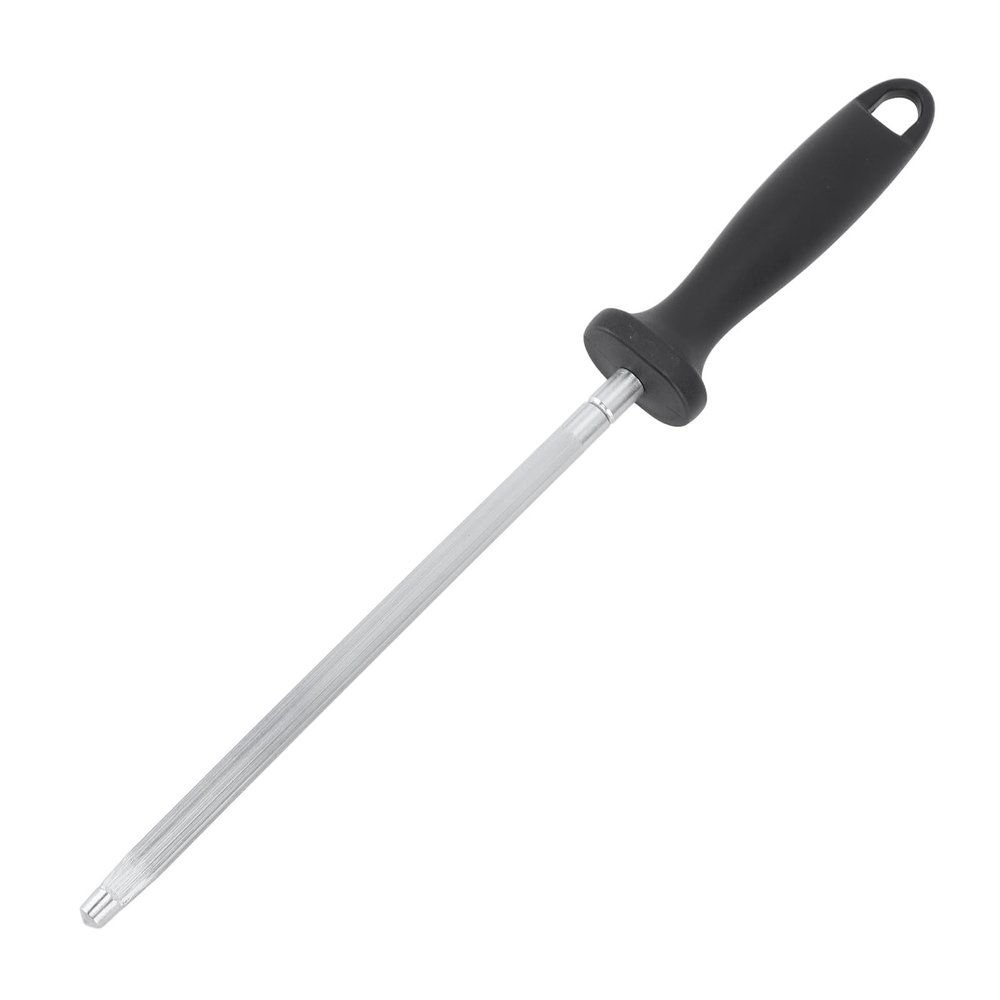 Carbon Steel Sharpening,Knife Sharpener Tool,Steel Knife Blade Sharpener Honing Rod Professional Kitchen Chef Stick Comfortable Plastic Handle