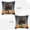 LZQPOEAS Decorative Throw Pillow Covers 26"x26" Square Pillow Covers for Sofa Palm Tree Double Sided Throw Pillow Cases Soft Plush Decorative Cushion Cover for Living Room view 3