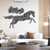 Metal Islamic Wall Art, Ayatul Kursi Metal Islamic Wall Art, Allah Decor, Modern Decor, Arabian Horse, Islamiction Decorations for Home, Housewarming Gifts (Black, 54"x29"/139x76cm, 27"x13"/69x35cm) view 4