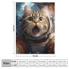 JHION Cat Flannel Throw Blanket, Realistic Style Fleece Cozy Blankets for All Seasons, Fuzzy Warm Bed Blanket Cool Funny Kittens Blanket for Couch Bed Sofa 60"x80" view 2