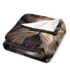 JHION Cat Flannel Throw Blanket, Realistic Style Fleece Cozy Blankets for All Seasons, Fuzzy Warm Bed Blanket Cool Funny Kittens Blanket for Couch Bed Sofa 60"x80" view 3