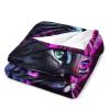 JHION Clever Animal Flannel Throw Blanket, Cat Fleece Cozy Blankets for All Seasons, Fuzzy Warm Bed Blanket Animal Blanket for Couch Bed Sofa 70"x80" view 3