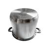 6 Qt Stainless Steel Stock Pot,with Lid,Tempered Glass Lid & Double Side Handles view 4