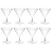 Kichvoe 8pcs Plastic Glasses 60ml 2 Oz Disposable Cocktail Glasses Unbreakable Reusable Dessert Cups Shot Glasses for Margarita Appetizers Wedding Party Bar view 1