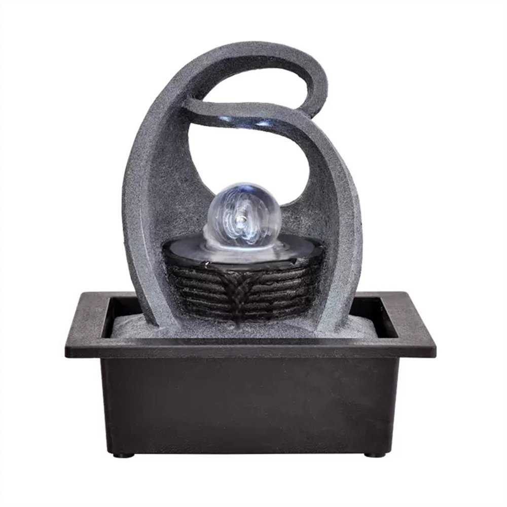 Indoor Small Water Fountain Tabletop Fountain Desktop Circulating Water Ornament Office Desktop Fountain Living Room Decorative Desktop Fountain Tabletop Fountains Feng Shui Decor
