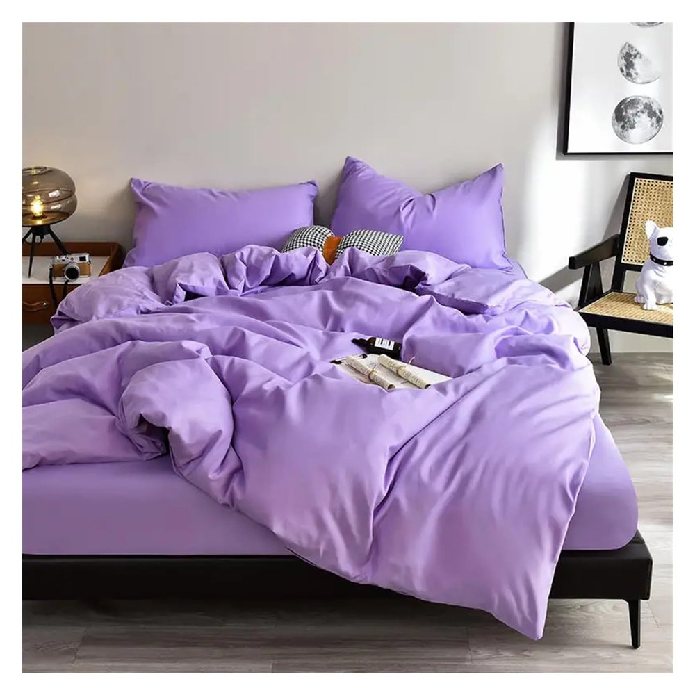 QuKan Bed, Bedding Sets Duvet Cover Sets Single Double Bed Sheets Sheet Sets Bedroom Duvet Cover Sets
